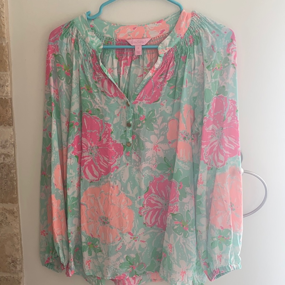 Lilly Pulitzer Elsa Silk Top